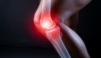 It symbolizes inflammation inside the knee.