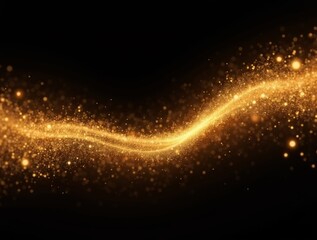 Golden Wave of Sparkles