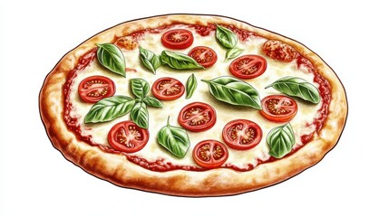 A delectable gluten-free pizza, featuring a crispy crust, fresh tomatoes