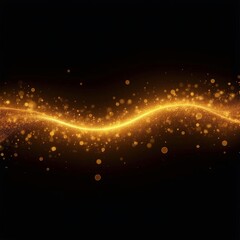 Golden Wave of Sparkles