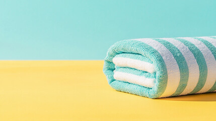 Striped Turquoise Beach Towel