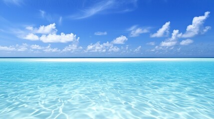 Obraz premium Serene Tropical Ocean Scene