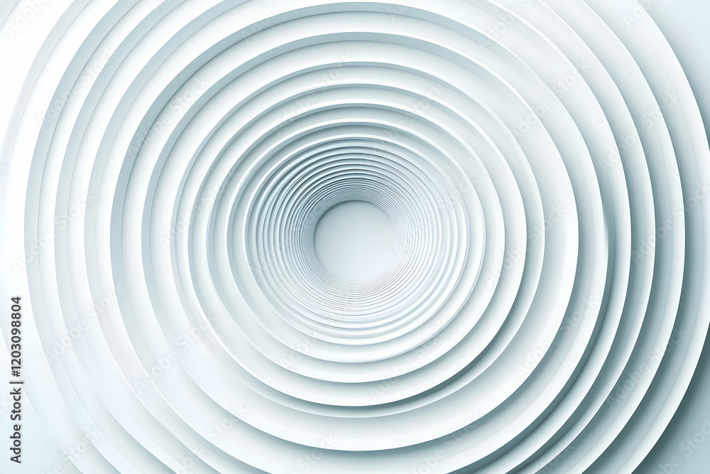 Poster abstract 3d white circular background