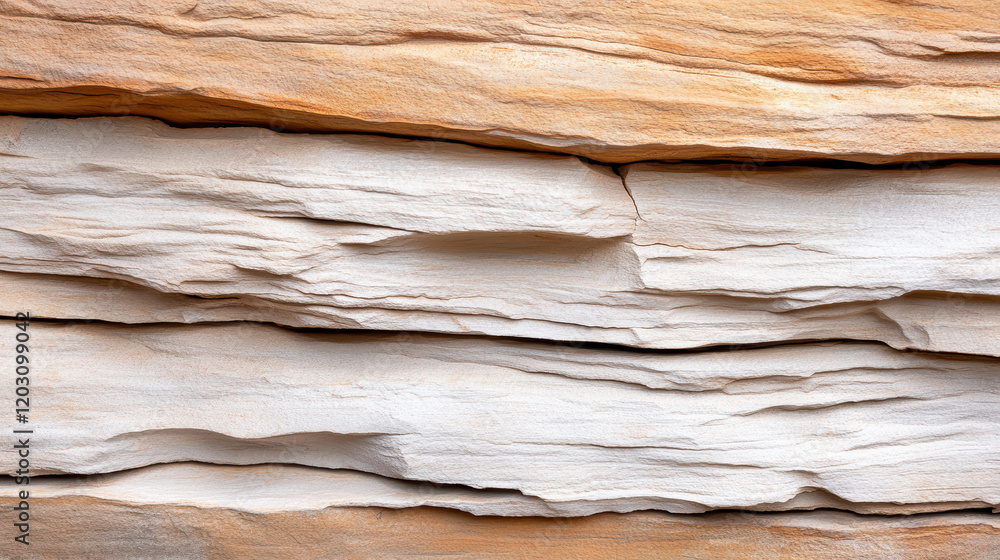 Poster textured layers of volcanic rock formation with unique patterns and colors