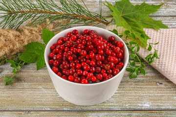 Natural organic wild forwst lingonberry