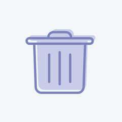 Icon Reduces Waste. suitable for education symbol. two tone style. simple design editable