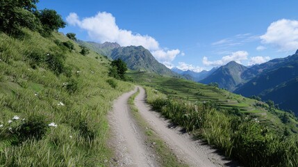 Mountain Road Landscape
