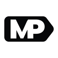 Professional MP Brand Logo Design Set