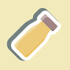 Sticker Clean Water. suitable for education symbol. simple design editable