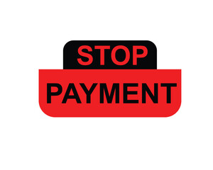 Stop permeant, Label, Button Template. Vector,  Stock,  Illustration ,