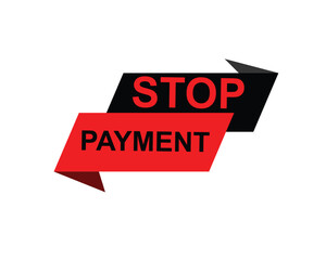 Stop permeant, Label, Button Template. Vector,  Stock,  Illustration ,