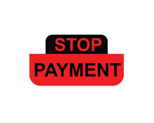 Stop permeant, Label, Button Template. Vector,  Stock,  Illustration ,