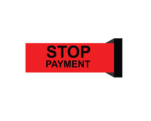 Stop permeant, Label, Button Template. Vector,  Stock,  Illustration ,