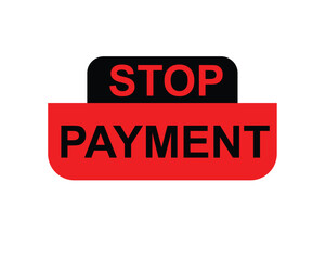 Stop permeant, Label, Button Template. Vector,  Stock,  Illustration ,