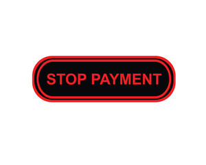 Stop permeant, Label, Button Template. Vector,  Stock,  Illustration ,
