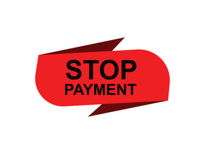 Stop permeant, Label, Button Template. Vector,  Stock,  Illustration ,