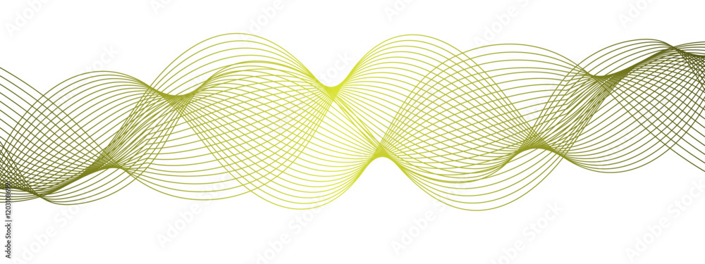 Poster abstract turquoise wave line vector background, fluid flowing curves, dynamic motion design for tech