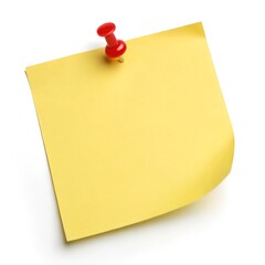 blank  sticky note on white background