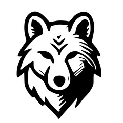 Symbol of Untamed Majesty The Artistic Representation of a Wolf Icon, Featuring Bold Creativity and Minimalist Design to Reflect the Mystery, Strength, and Fierce Elegance of the Wild