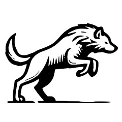 Symbol of Untamed Majesty The Artistic Representation of a Wolf Icon, Featuring Bold Creativity and Minimalist Design to Reflect the Mystery, Strength, and Fierce Elegance of the Wild