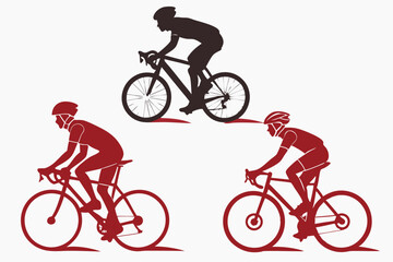 cycling man silhouette icon set, cycle silhouette free, bicycle silhouette vector, bicycle man silhouette