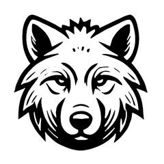 Symbol of Untamed Majesty The Artistic Representation of a Wolf Icon, Featuring Bold Creativity and Minimalist Design to Reflect the Mystery, Strength, and Fierce Elegance of the Wild