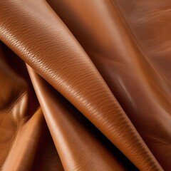 Brown Leather Texture Close-up Fabric Background for Crafting Design