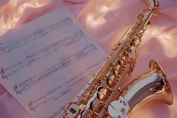 Obraz premium saxophone on the stage