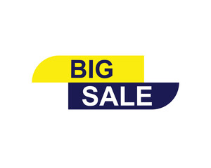 big sale sticker. big sale square isolated sign.