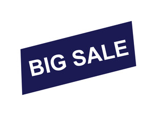 big sale sticker. big sale square isolated sign.