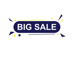 big sale sticker. big sale square isolated sign.