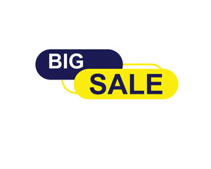 big sale sticker. big sale square isolated sign.