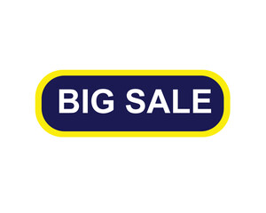 big sale sticker. big sale square isolated sign.