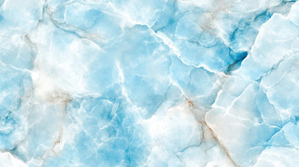 Obraz premium Soft blue marble texture with white and beige veins, creating natural and elegant pattern, perfect for backgrounds or design elements