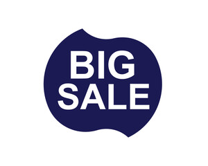 big sale sticker. big sale square isolated sign.