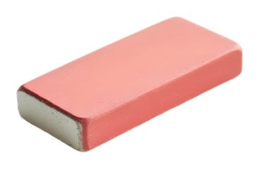 Eraser on a transparent background. isolated background.