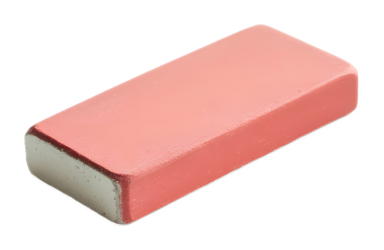 Eraser on a transparent background. isolated background.