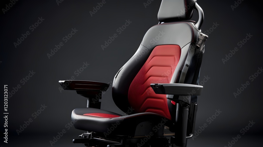 Poster ergonomic and adjustable driver s seat with modern design features for a comfortable and personalize