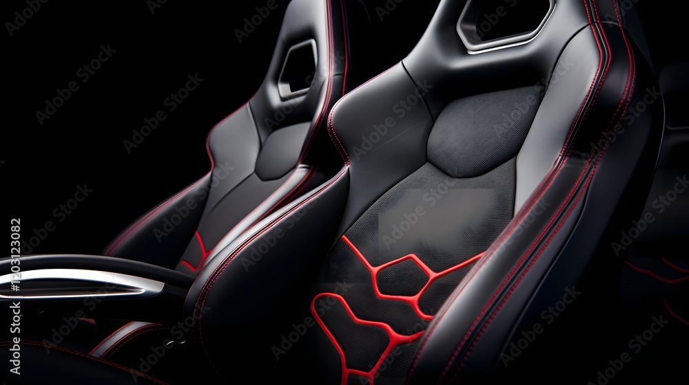 Poster ergonomically designed driver s seat with adjustable features like seat height lumbar support and st