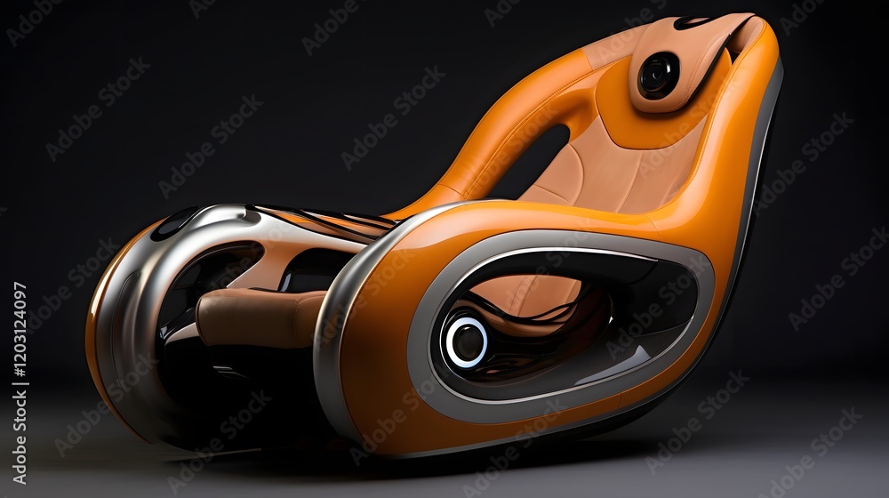 Aufkleber cutting edge car seat design featuring built in speakers interactive touchscreen controls and advanc