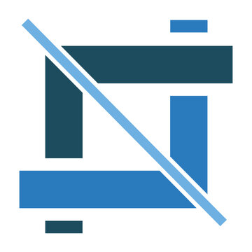 Crop, cut, scale icon