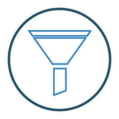 Filter, funnel, tool icon