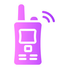 walkie talkie gradient icon