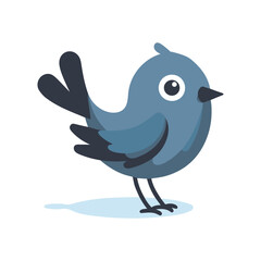 Adorable Flying small bay Bird Cartoon Vector Colorful, Funny, Minimalist Sparrow Mascot Illustration with Feathers, Wings, and a Lovable Smile Isolated Clip Art Logos, Wildlife Concepts and Artwork