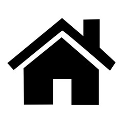 Fototapeta premium Home icon silhouette