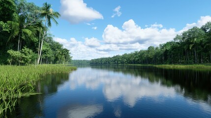Serene Tropical Lake