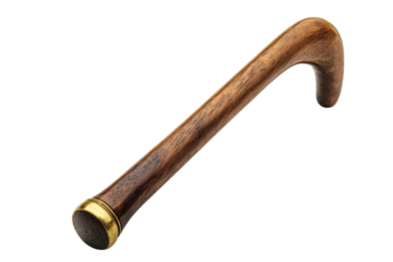 Elegant wooden walking cane designed for support, balance, and style, ideal for all ages