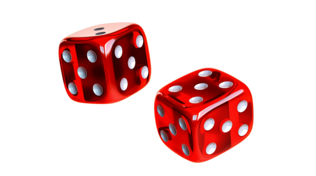 Red Dice Game Gambling Casino Luck Chance Fortune Risk Throw Gamble Vegas