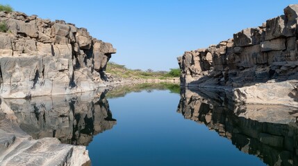Serene Canyon Reflection