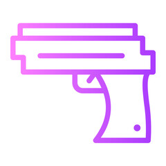 Gun gradient icon